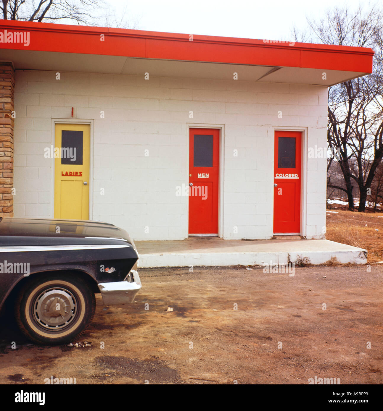 Le stanze da bagno separate nel Mississippi degli anni sessanta Foto Stock