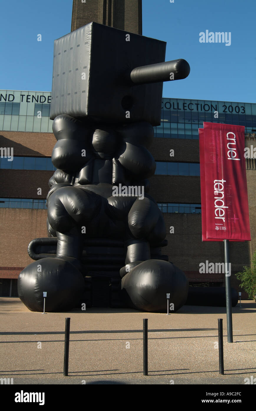 Blockhead (2003) gonfiabile temporaneo scultura alla Tate Modern. Architetto: Paul McCarthy Foto Stock