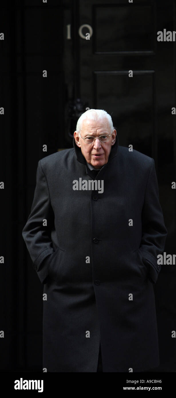 Don Ian Paisley in Downing Street, Londra 4 Aprile 2006 Foto Stock