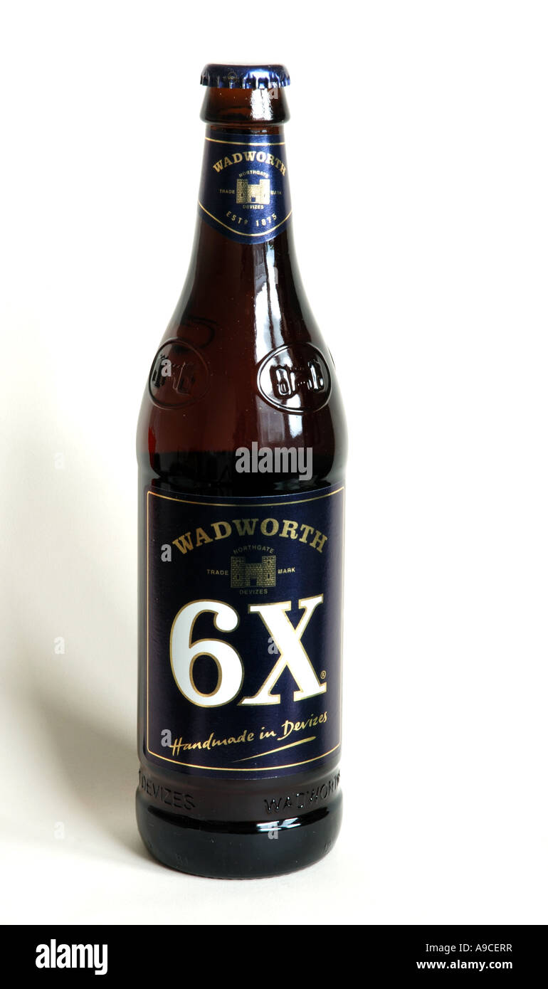 Bottiglia di Wadworth 6X la birra Foto Stock