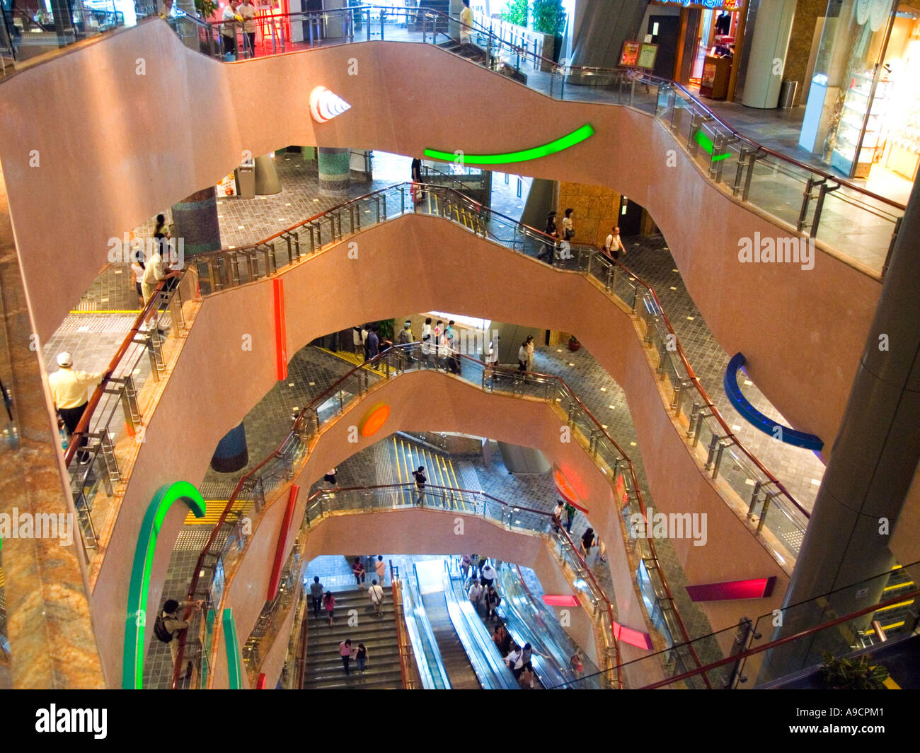 Cina Hong Kong Langham Place shopping mall Foto Stock