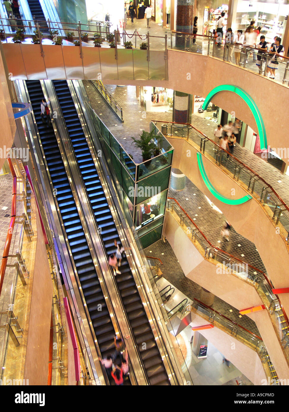 Cina Hong Kong Langham Place shopping mall Foto Stock