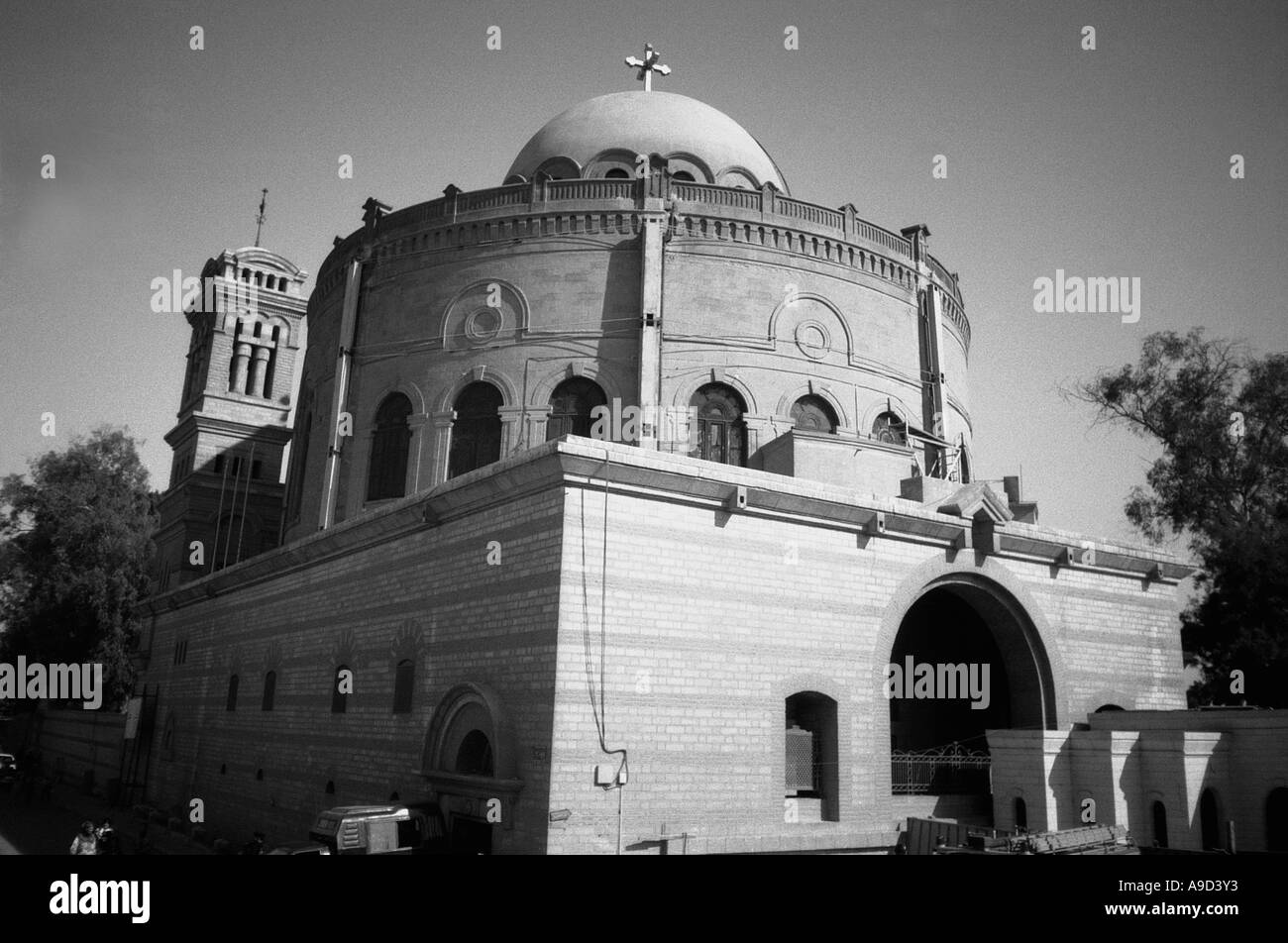 Chiesa Greca di San San Giorgio Vecchio Cairo arabo Repubblica Araba di Egitto egiziano Africa del Nord Africa Medio Oriente Foto Stock