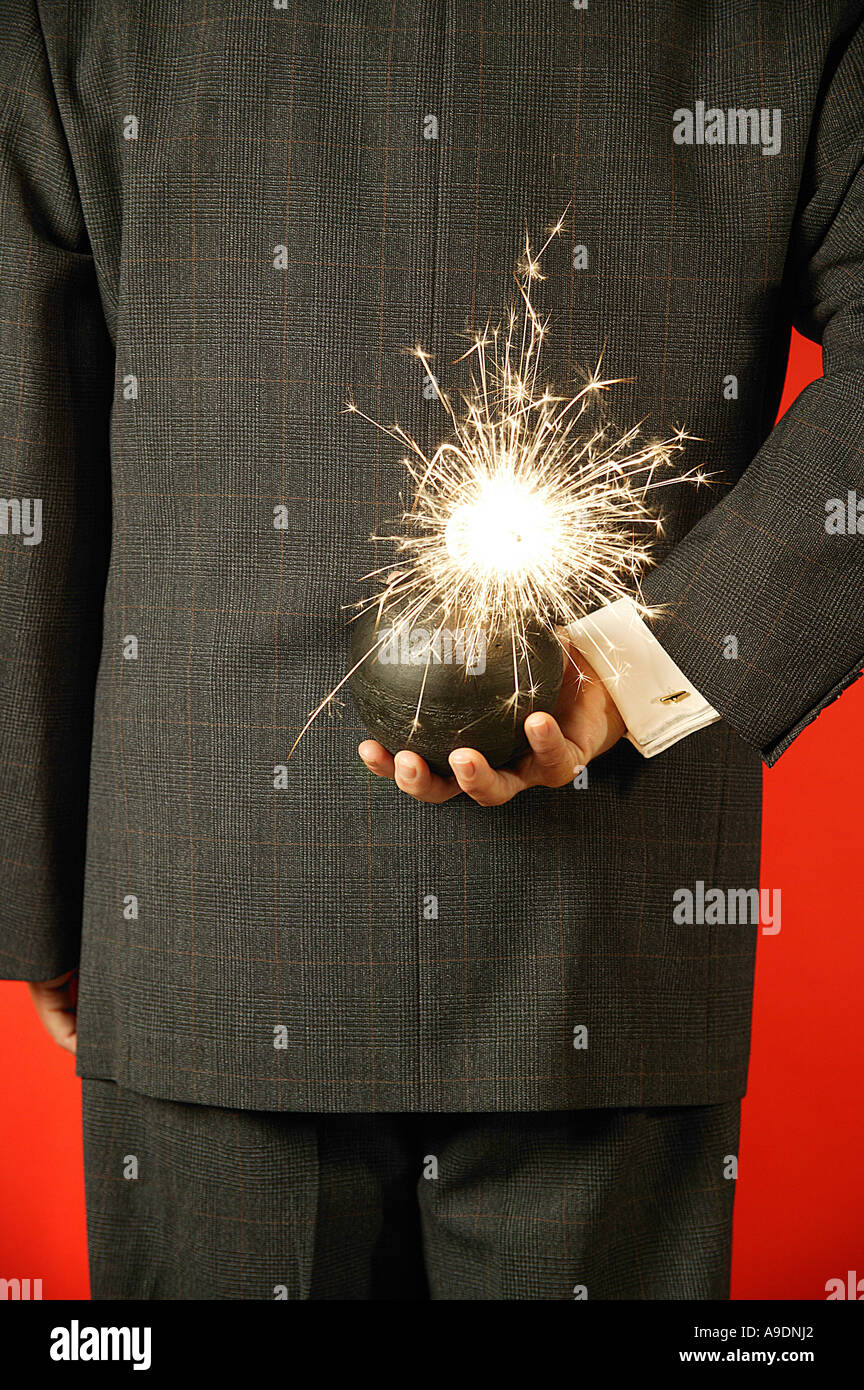 Nascondere una bomba Foto Stock