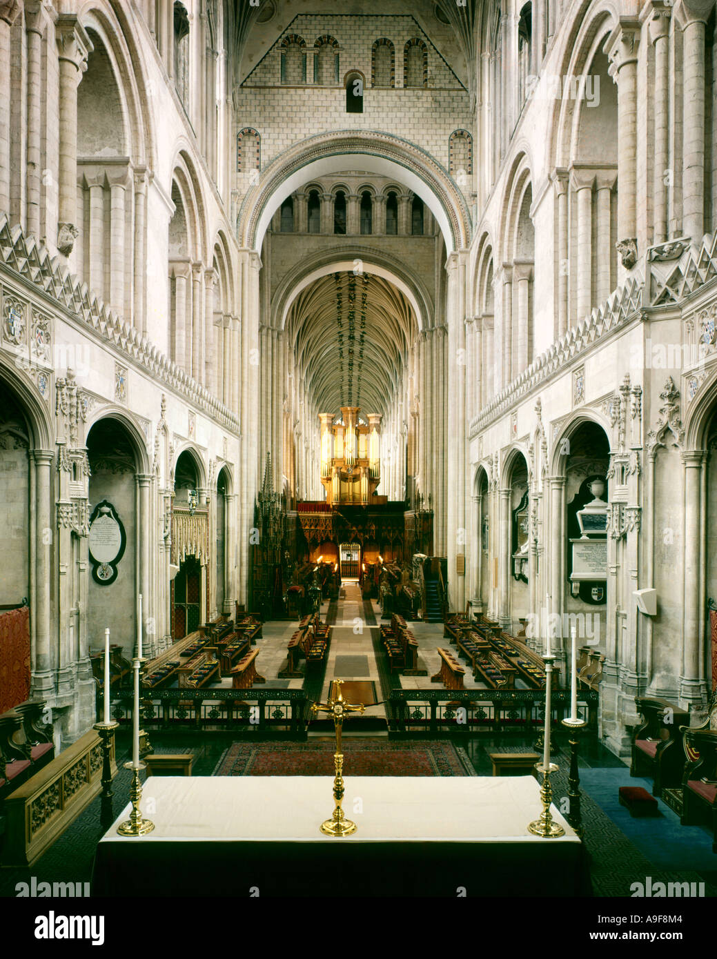 GB - NORFOLK: Norwich Cathedral interno Foto Stock