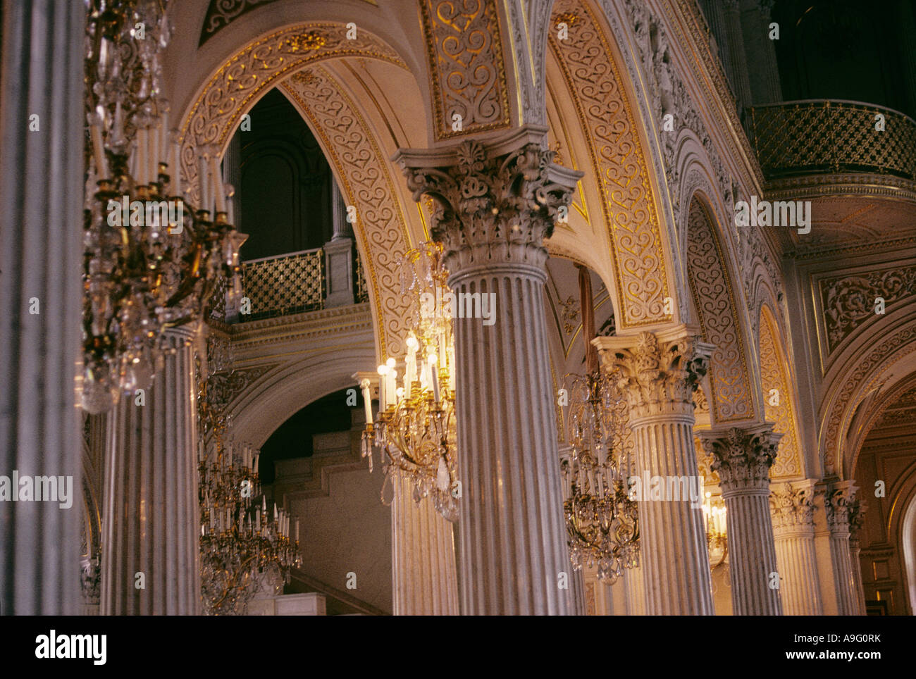 All'interno del Museo dell'Hermitage, palazzo invernale di San Petersberg, Russia. Foto Stock