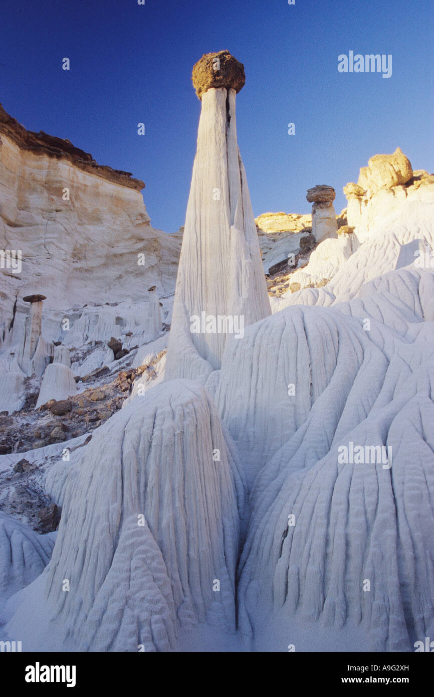 White Ghost Hoodoo, USA Utah, Scalone Escalante monumento nazionale Foto Stock