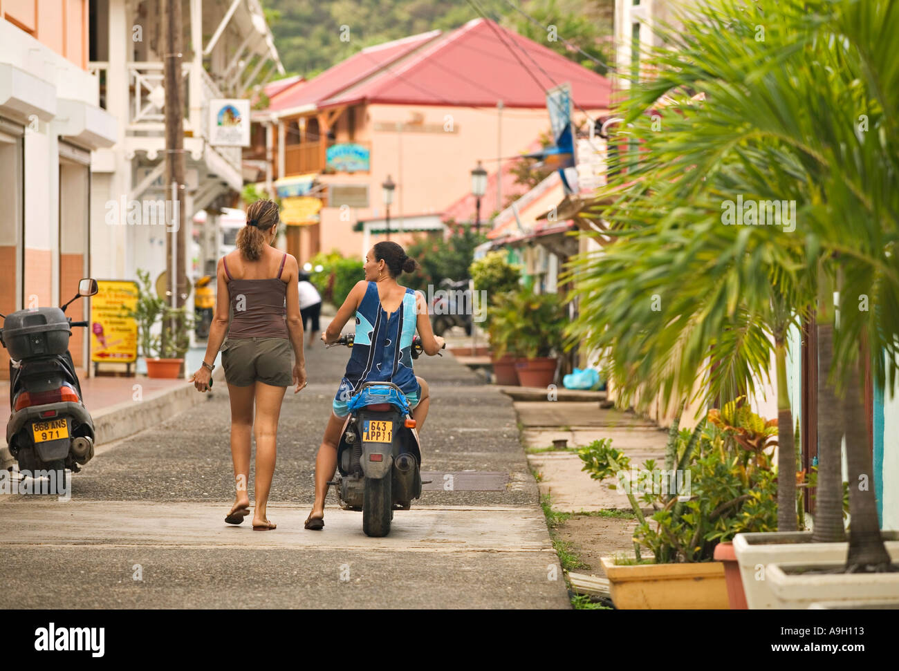 Bourg Des Saintes, Terre de Haut, Les Sainte Isole, Guadalupa, French West Indies Foto Stock