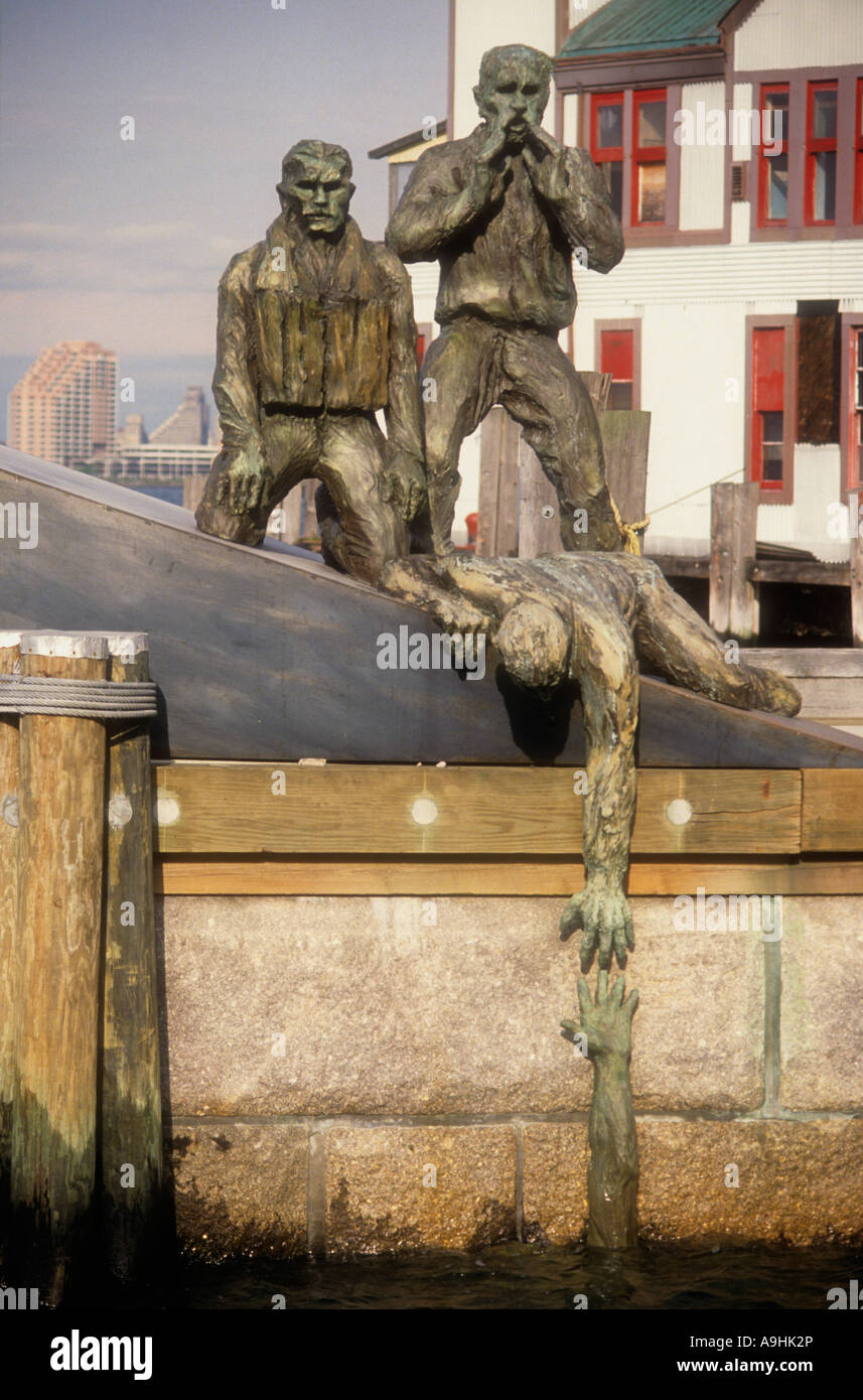 Perso Seamens Memorial statue ,situato in Battery Park Manhattan NYC,STATI UNITI D'AMERICA. Foto Stock
