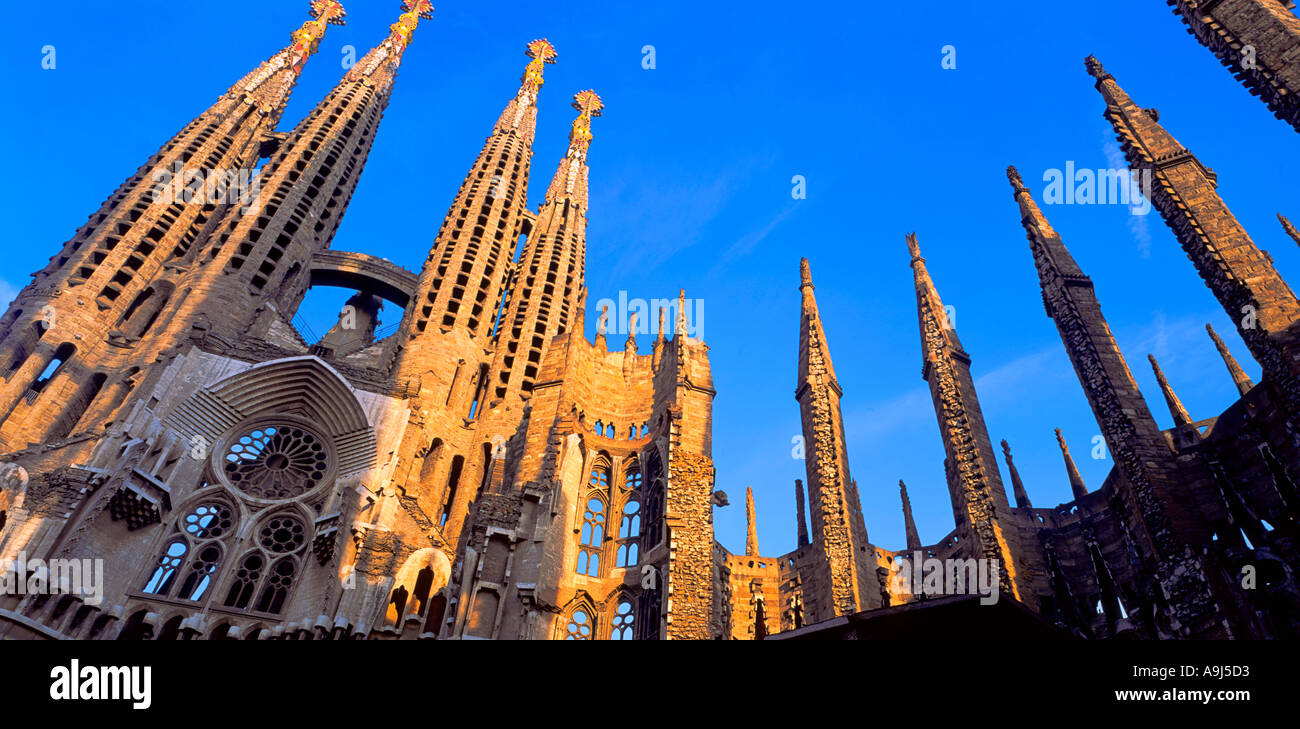 La Sagrada Familia di Antoni Gaudì a Barcellona, Spagna Foto Stock