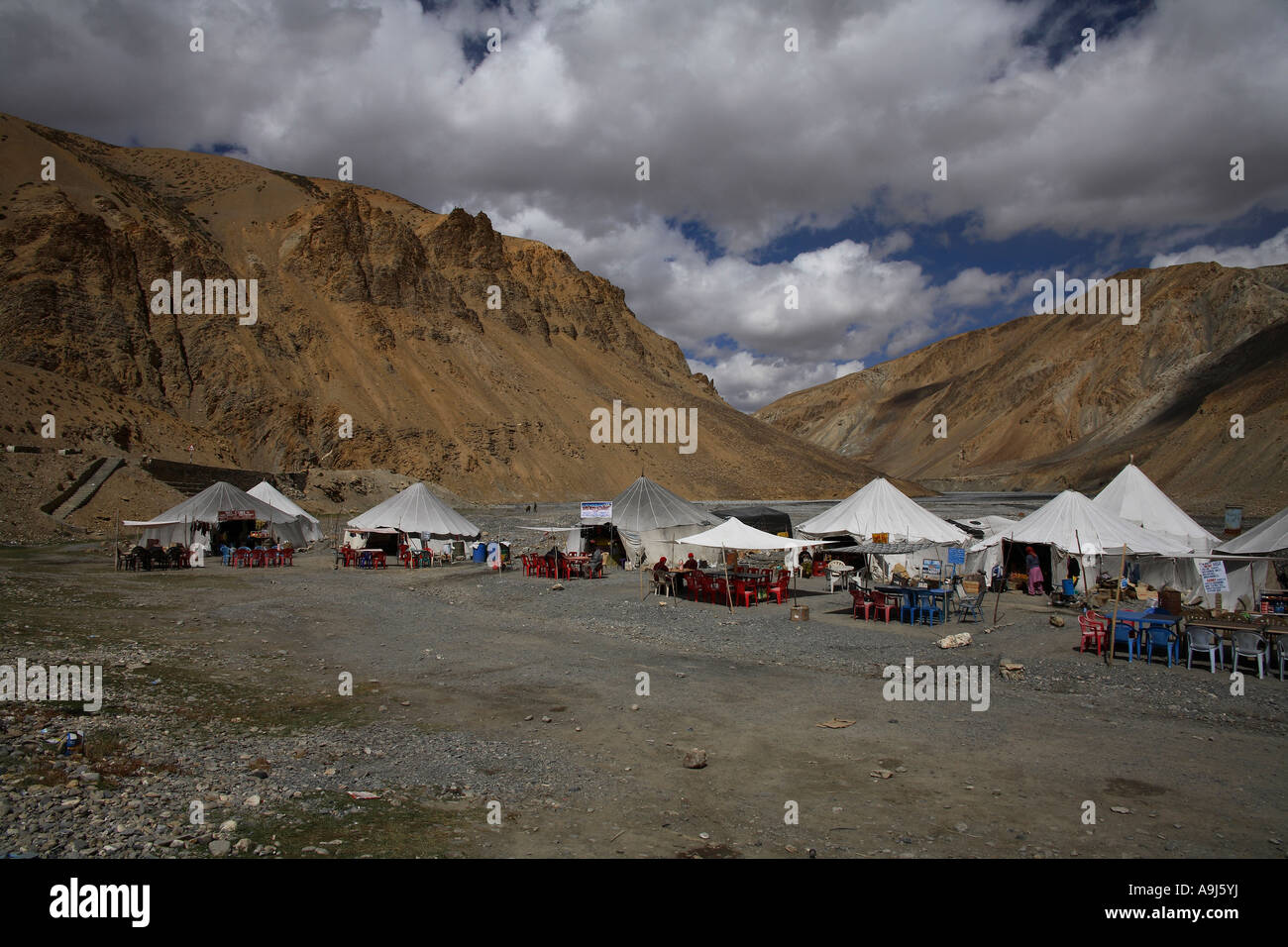 Pang insediamento, Himachal Pradesh, India Foto Stock