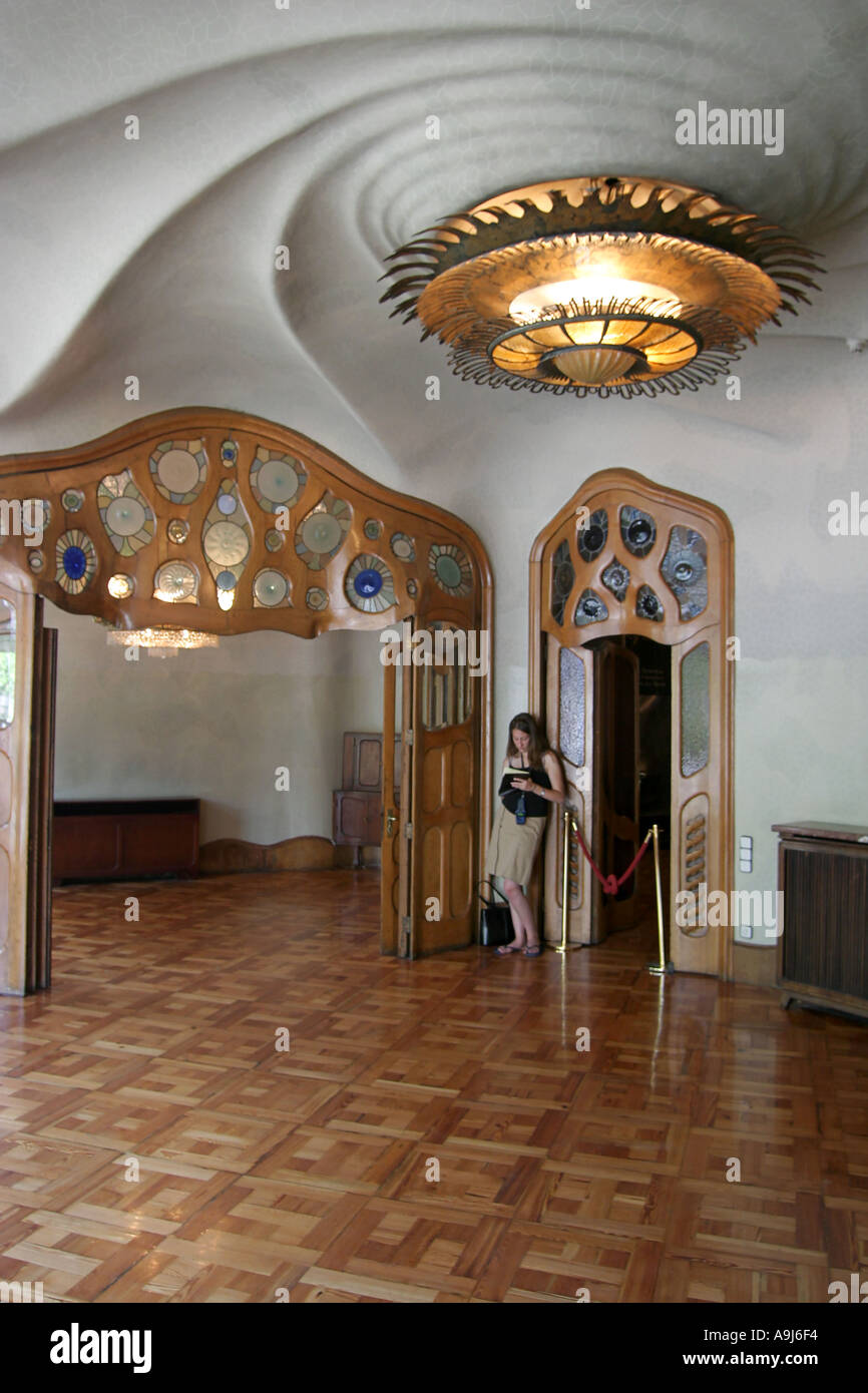 Barcellona Casa Batllo Foto Stock