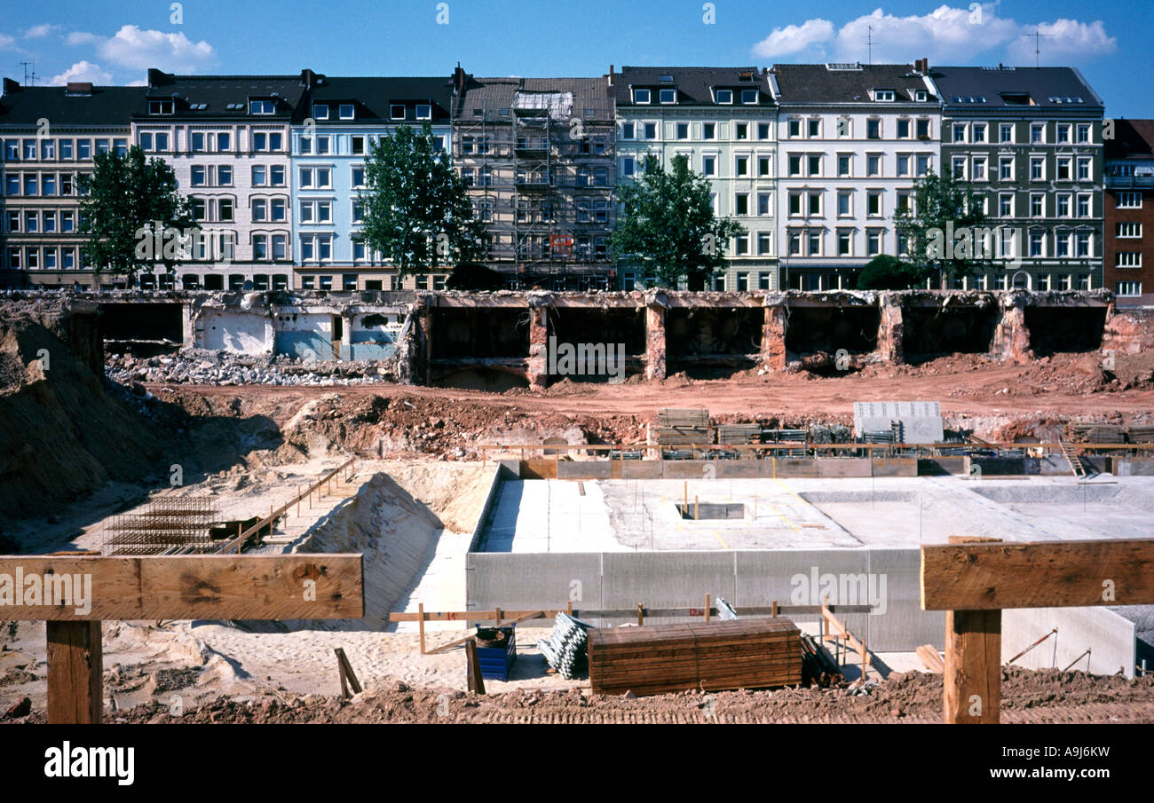8 agosto 2004 - Resti di che cosa ha usato essere St Pauli Astra birreria nella città tedesca di Amburgo. Foto Stock