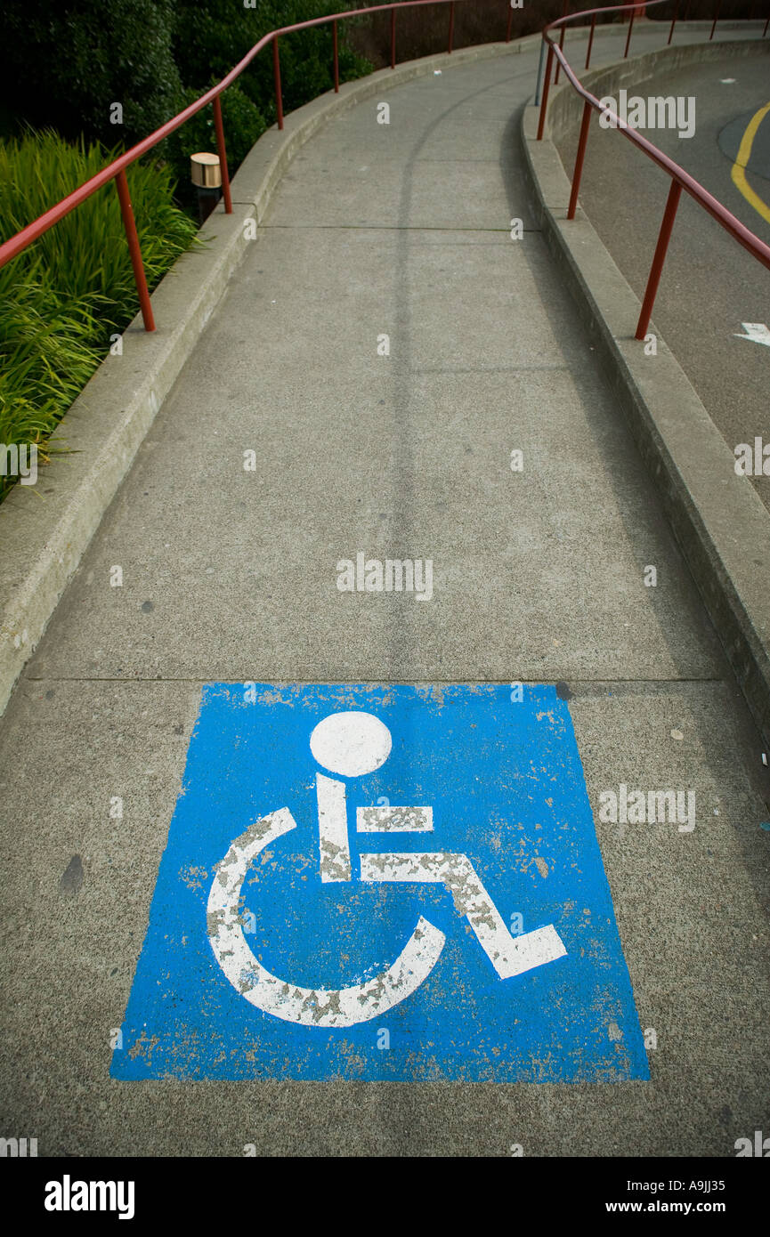 Disapbled percorso di persone Foto Stock