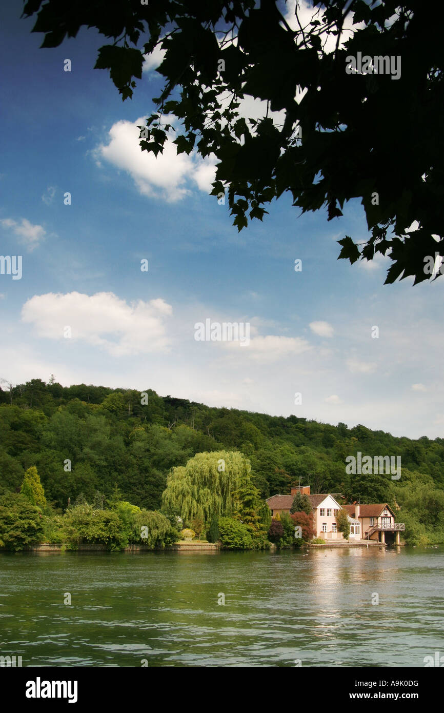 Una casa da fiume a Henley on Thames Foto Stock