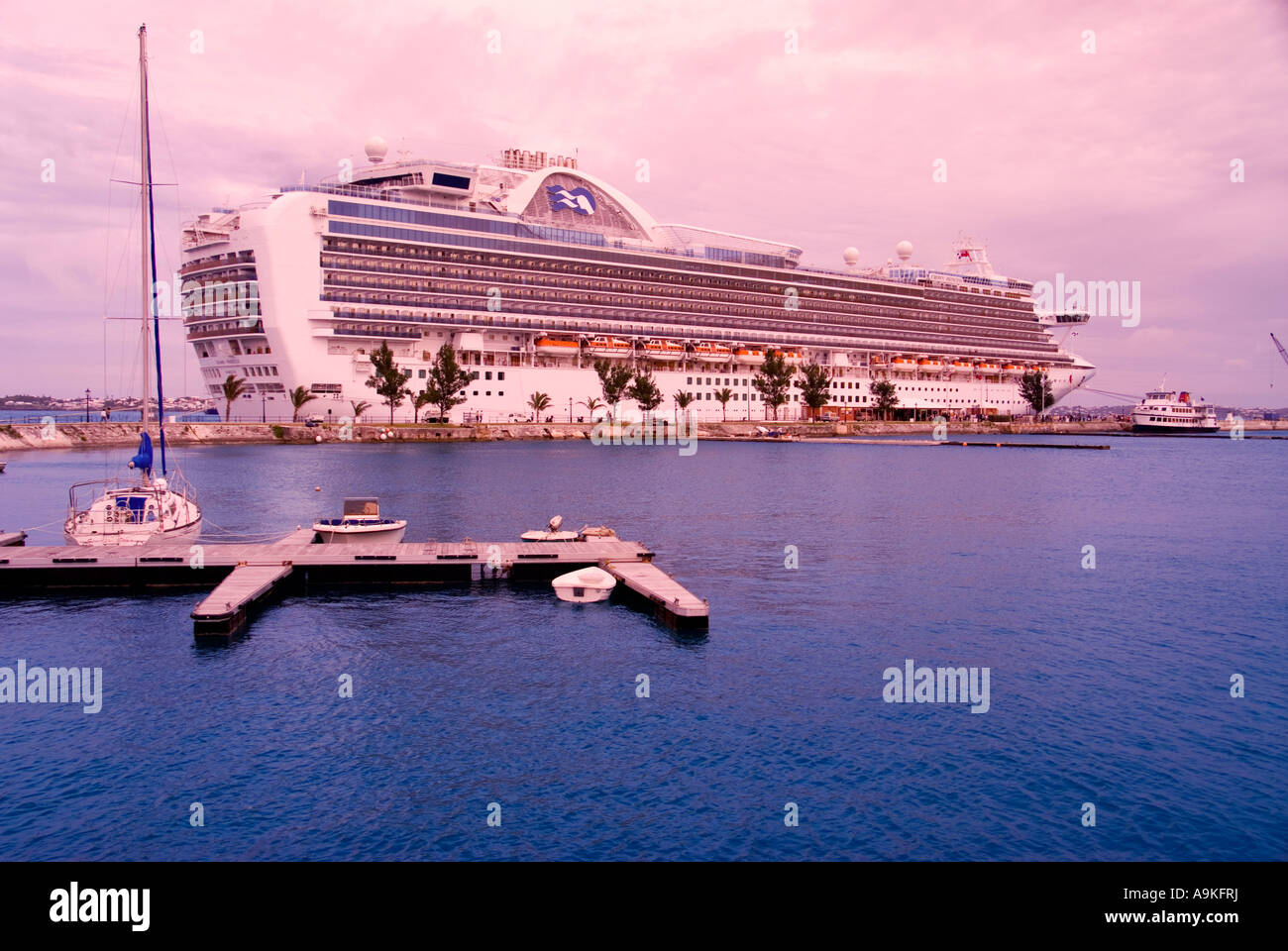 Bermuda nave da crociera Royal Naval Dockyard Foto Stock