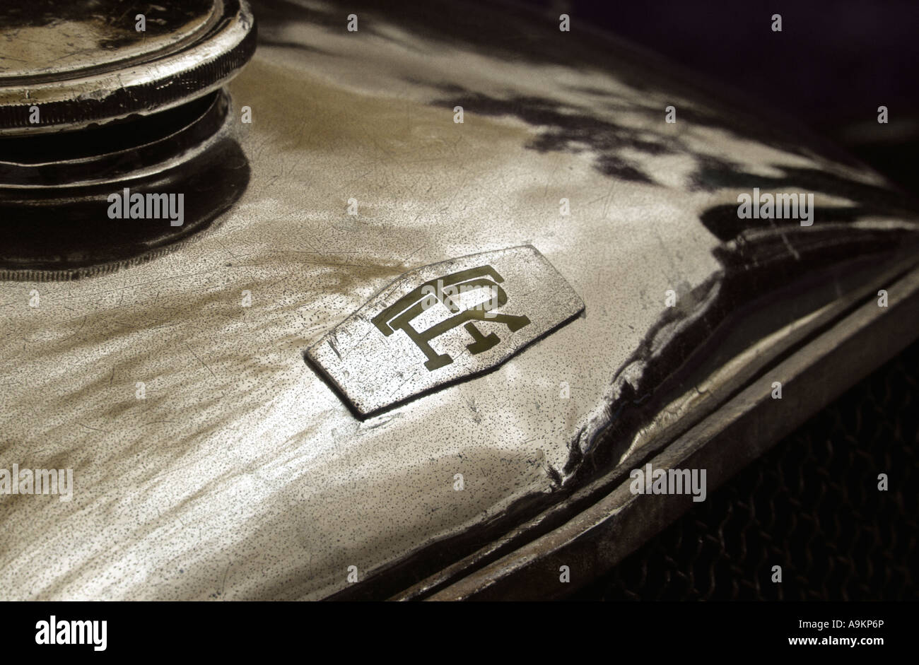 Railton-Terraplane del 1933. Inglese Il costruttore di auto 1933 al 1949. Railton badge Terraplane marque British auto maker Foto Stock