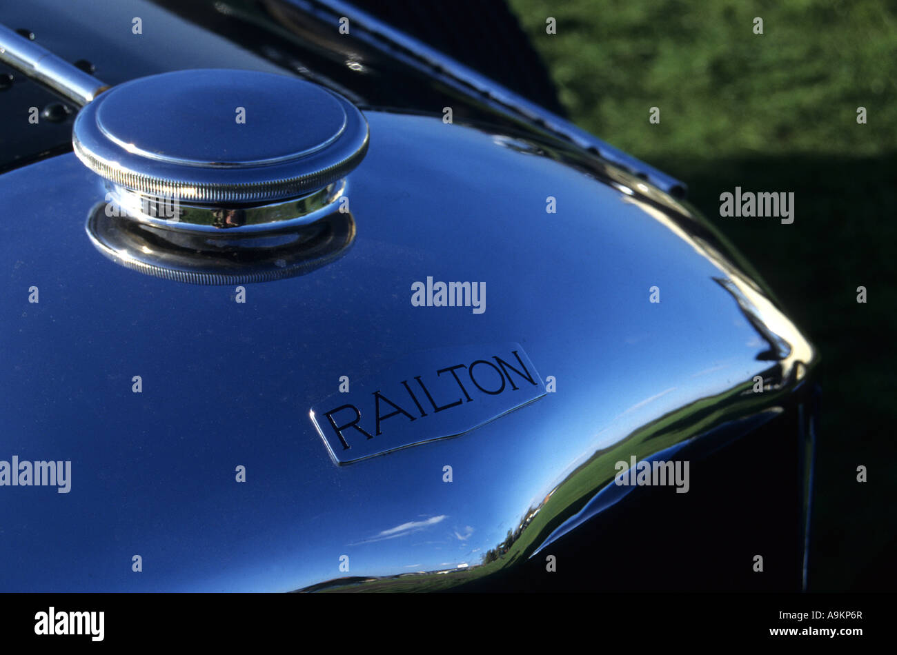 Auto Railton badge. Inglese Il costruttore di auto 1933 al 1949. Railton badge auto marque British maker auto motif Foto Stock