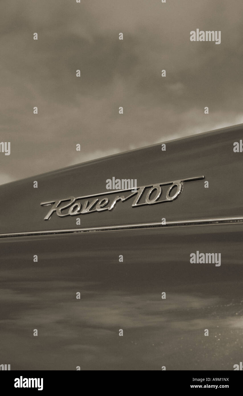 Rover 100 P4. Inglese Il costruttore di auto 1904. Rover auto auto badge marque British maker motif Foto Stock