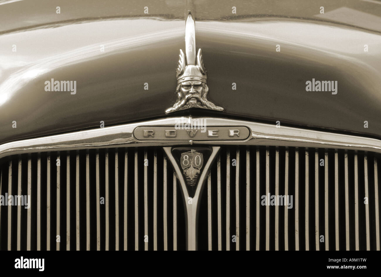 Rover 80 P4. Inglese Il costruttore di auto 1904. Rover auto auto badge marque British maker motif Foto Stock