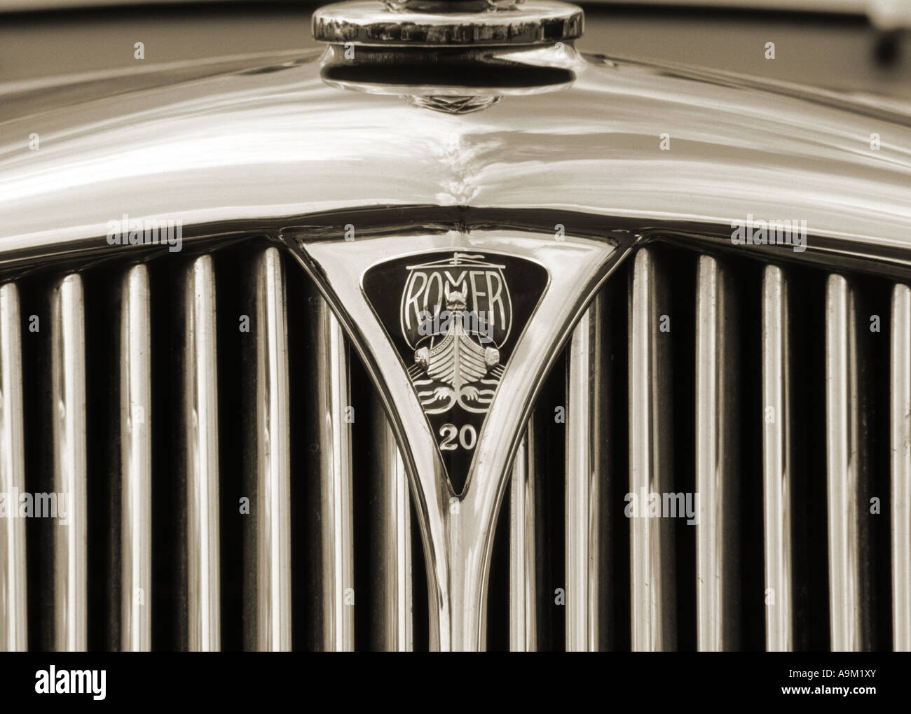 Rover 20. Inglese Il costruttore di auto 1904. Rover auto auto badge marque British maker motif Foto Stock