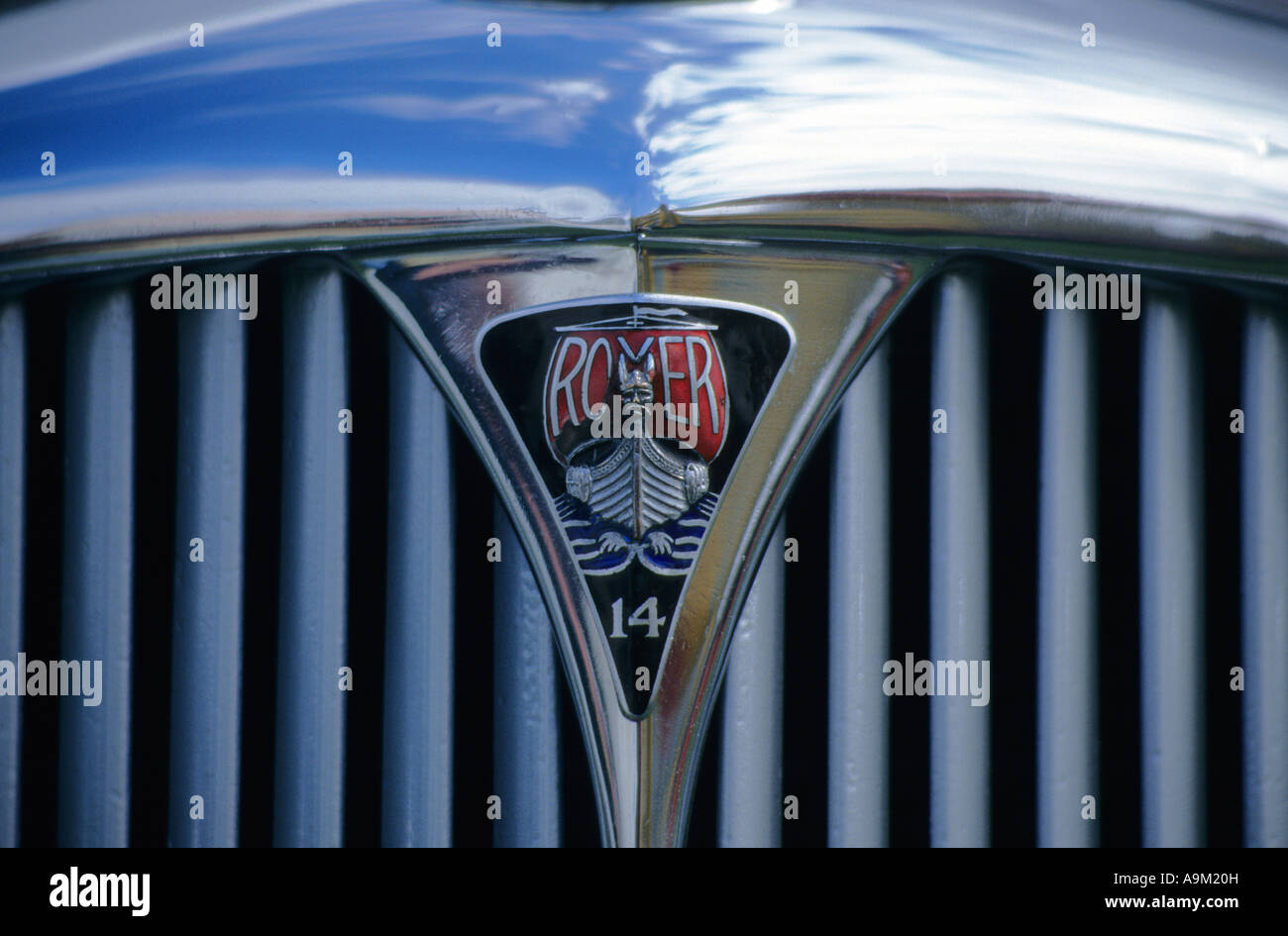 Rover 14. Inglese Il costruttore di auto 1904. Rover auto auto badge marque British maker motif Foto Stock
