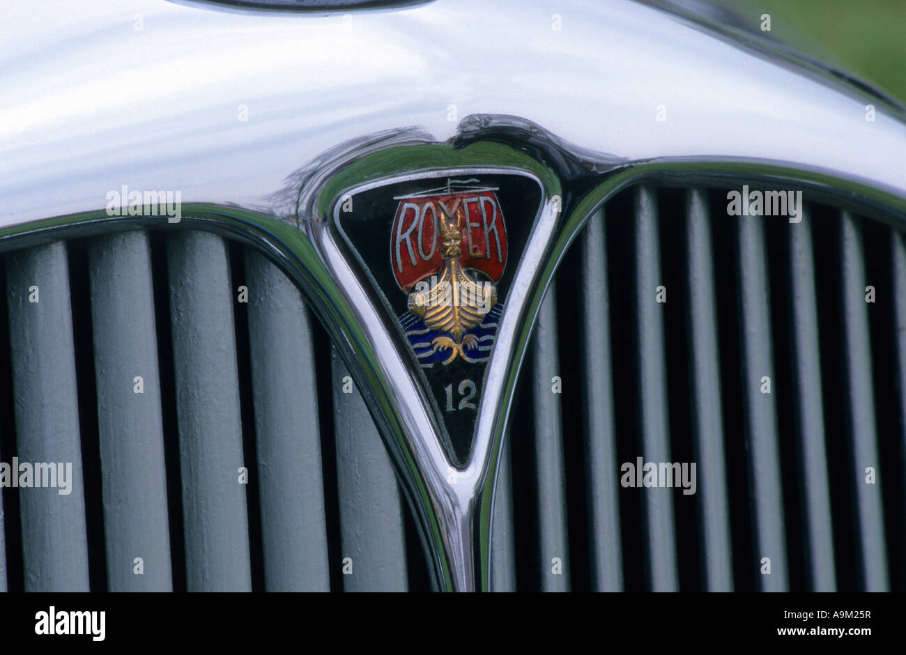 Rover 12. Inglese Il costruttore di auto 1904. Rover auto auto badge marque British maker motif Foto Stock