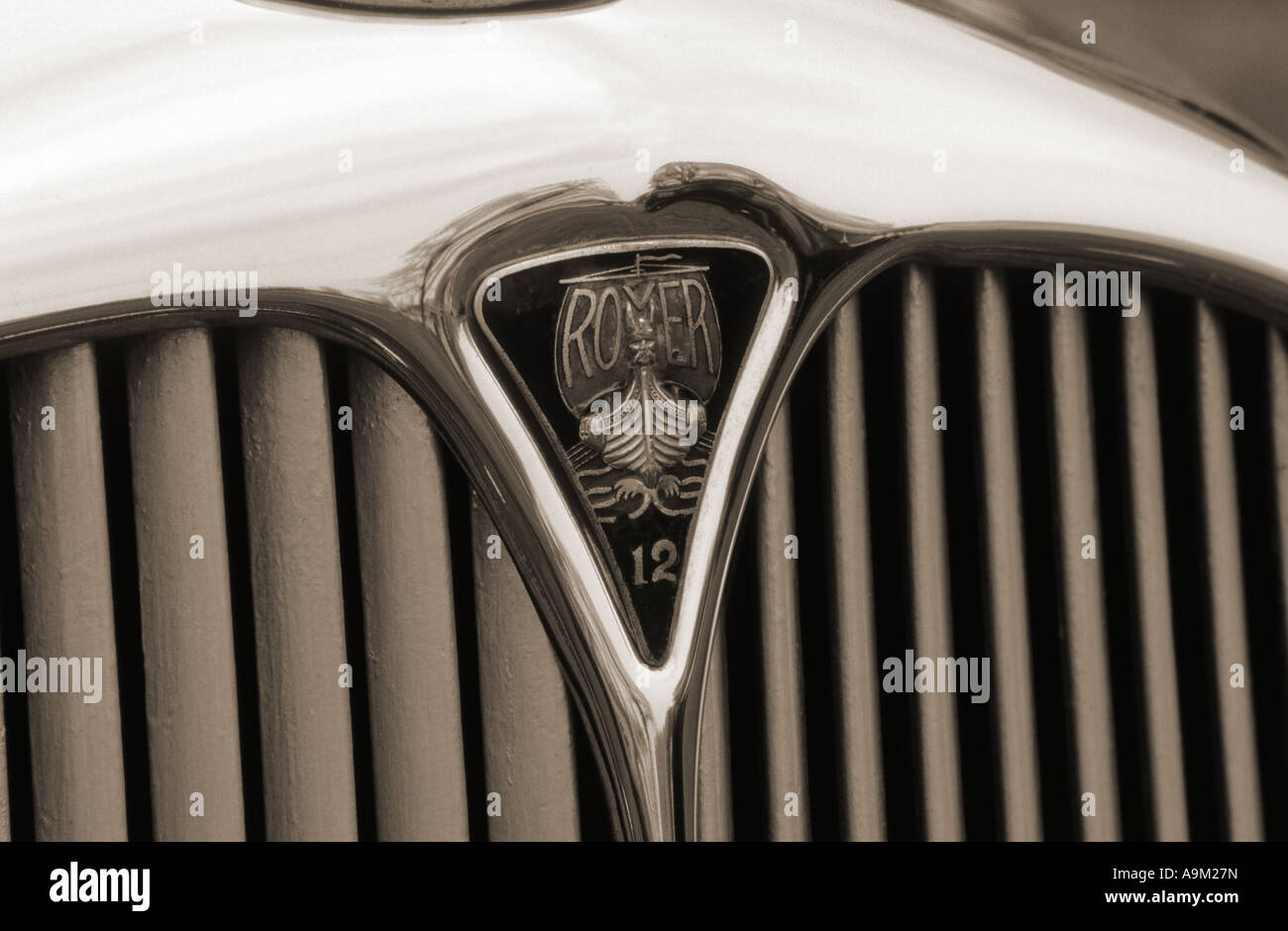 Rover 12. Inglese Il costruttore di auto 1904. Rover auto auto badge marque British maker motif Foto Stock