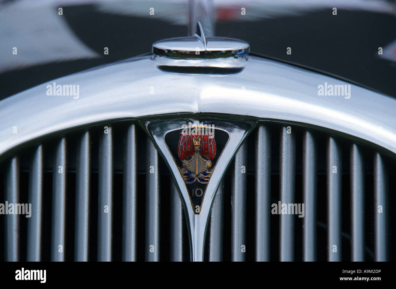 Rover 10 del 1940. Inglese Il costruttore di auto 1904. Rover auto auto badge marque British maker motif Foto Stock