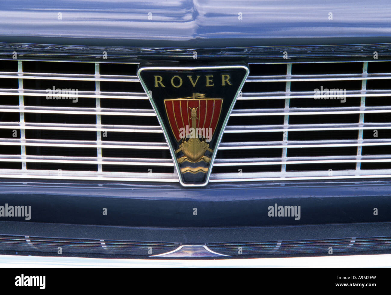 Rover P6 del 1963. Inglese Il costruttore di auto 1904. Rover auto auto badge marque British maker motif Foto Stock