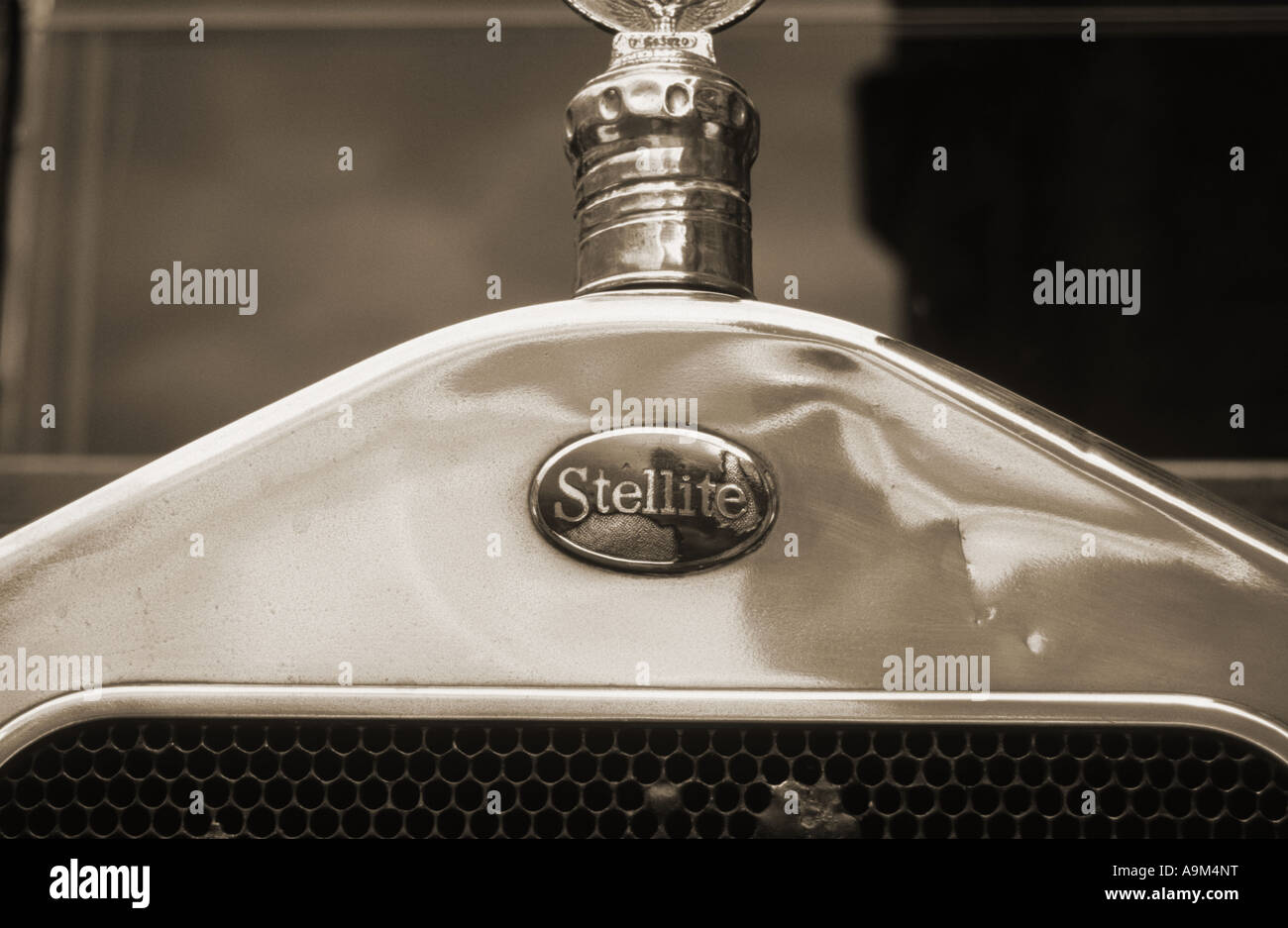 Stellite (Wolseley) del 1919. Inglese del costruttore di automobili. Stellite auto auto badge marque British maker motif Foto Stock