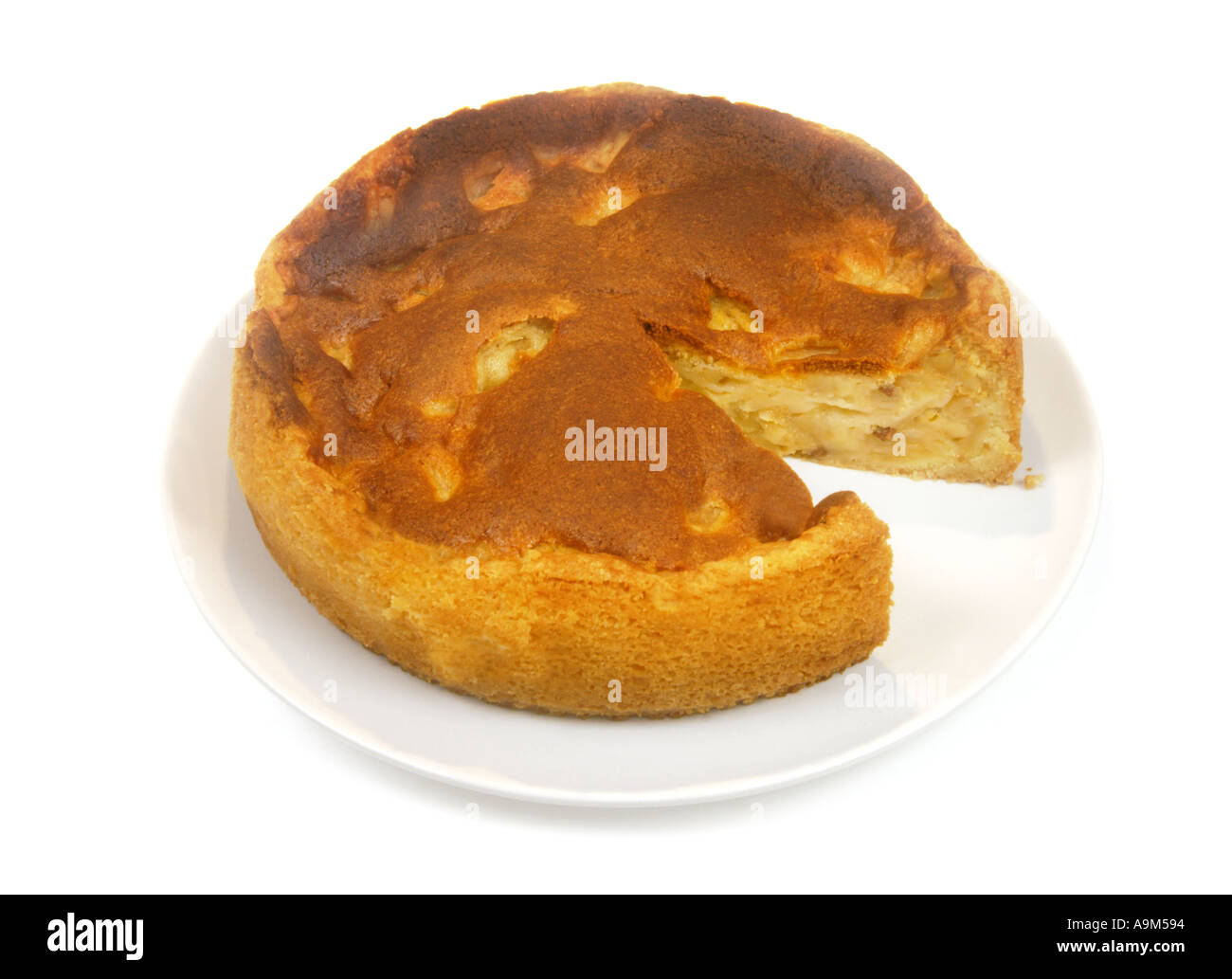 Tagliare a pezzi come fare una torta di mele una serie di dodici immagini ricerca torta weinzierl Foto Stock