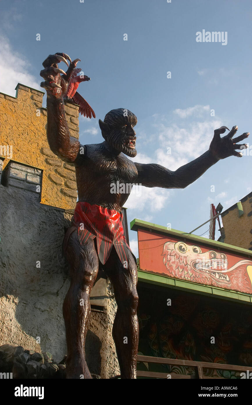 Monster del Haunted House nel Prater di Vienna Foto Stock