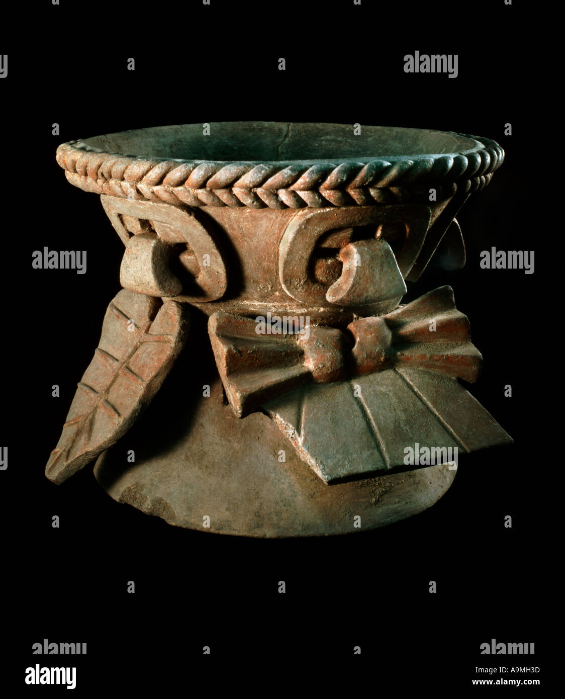 Messico Archeologia urna in ceramica dal Messico s Oaxaca Valley si trova spesso come offerte di grave nel periodo classico tombe 500 800 ANNUNCIO Foto Stock