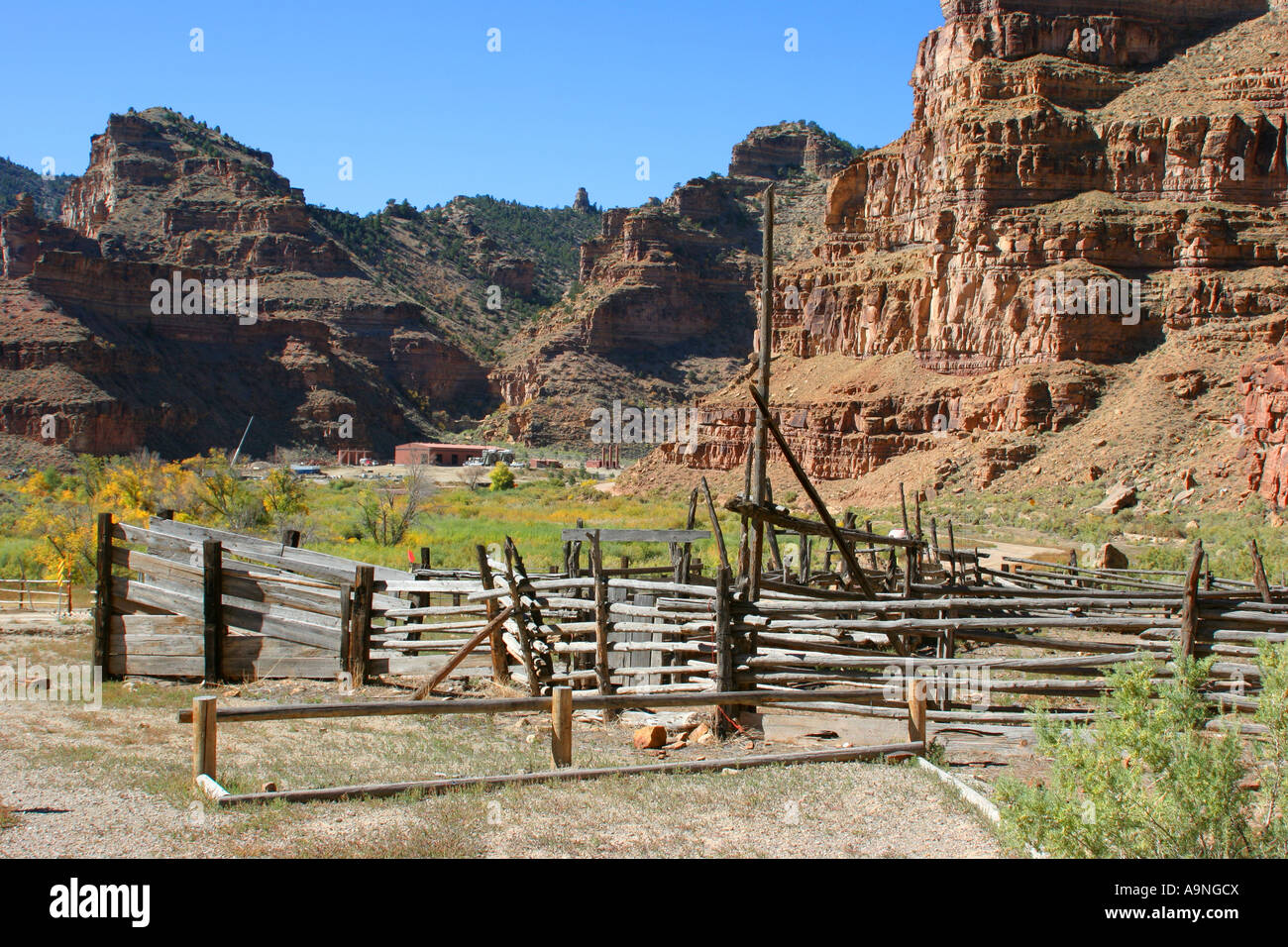 Nine Mile canyon dello Utah Foto Stock