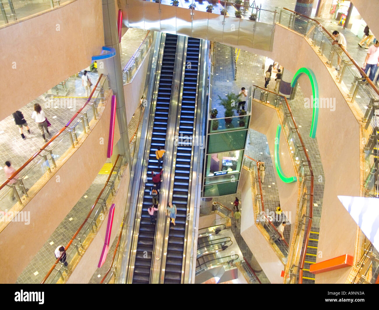Cina Hong Kong Langham Place shopping mall Foto Stock