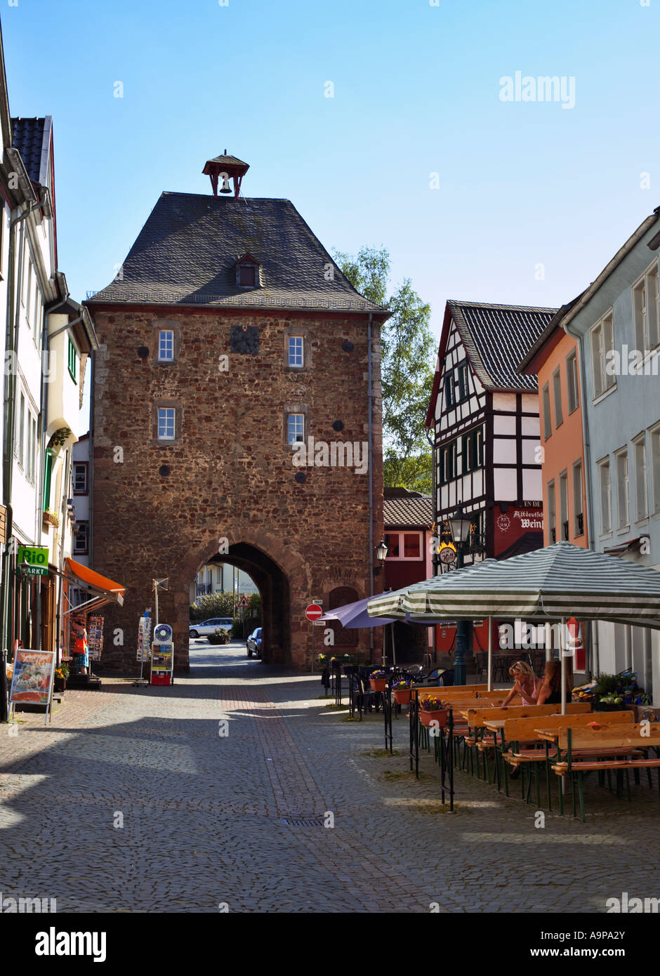 Orchheimer porta d'ingresso a Bad Munstereifel Rhineland Germania Europa Foto Stock