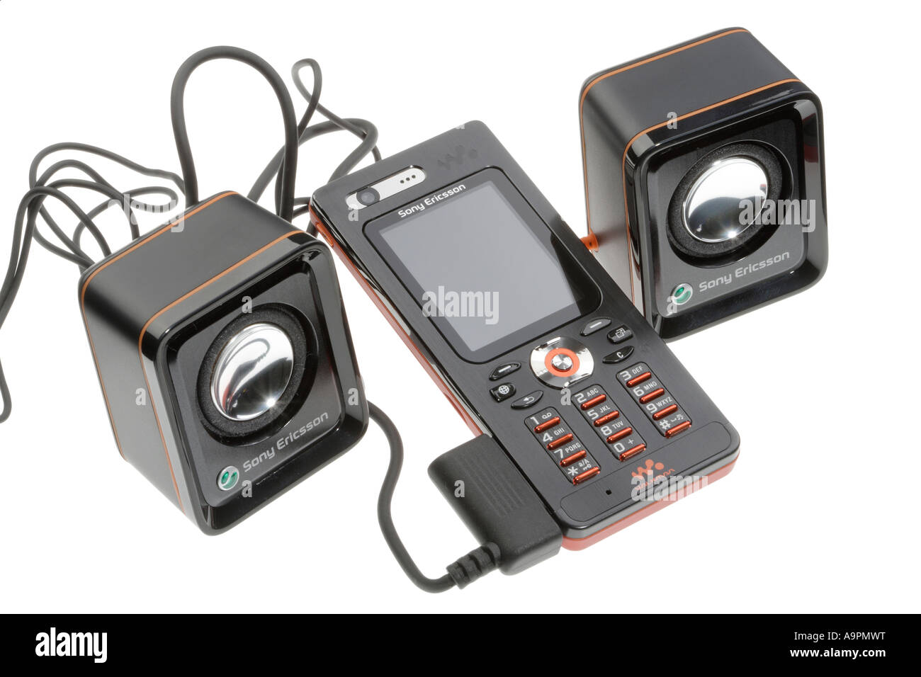 Walkman telefono mobile cellulare Sony Ericsson lettore musicale Foto Stock