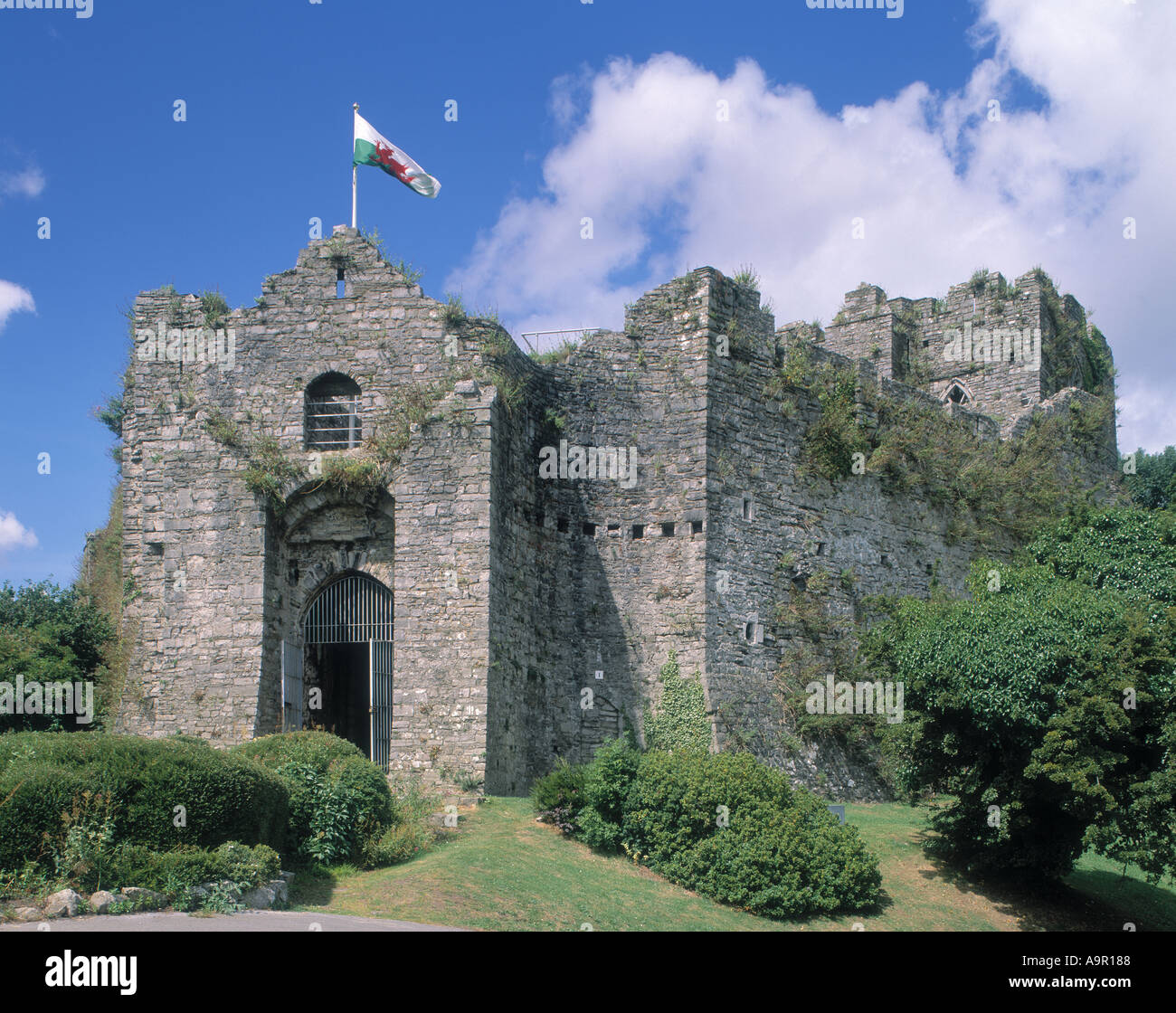 Oystermouth Castle Mumbles Swansea Galles Foto Stock
