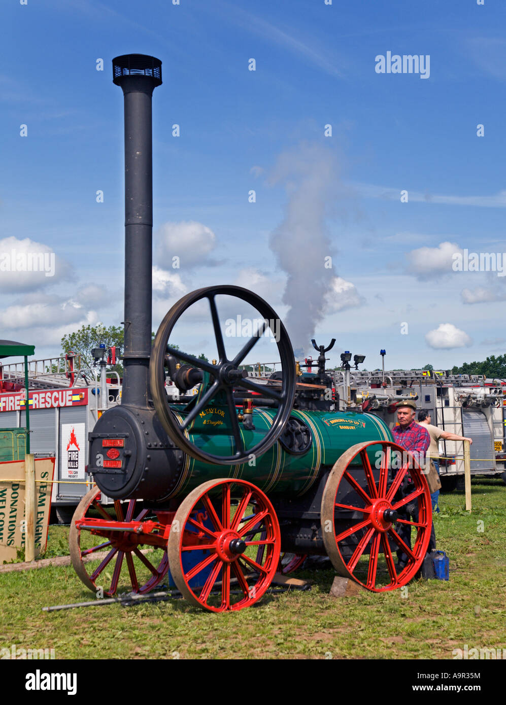 Motore a vapore Walzing Matilda a vapore nel Rally, Hampshire, Inghilterra Foto Stock