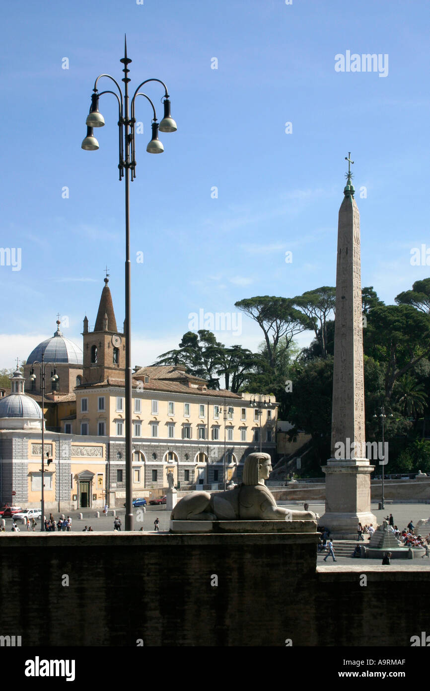 Piazza del Popolo, Roma, Italia. Foto Stock