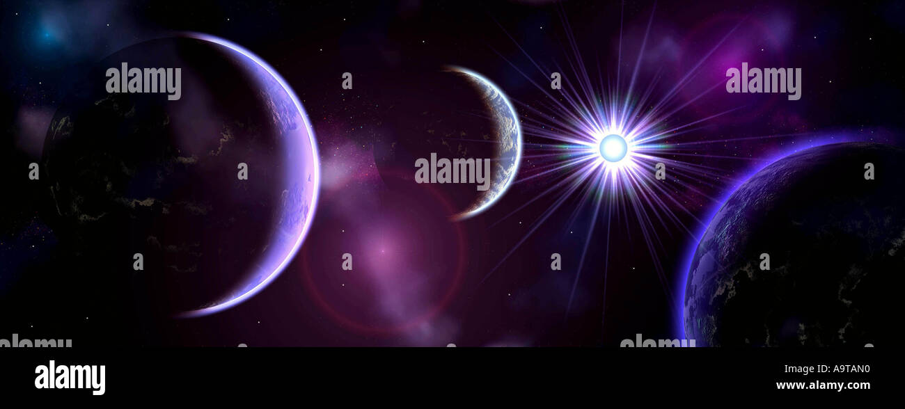 Spazio alieno Foto Stock