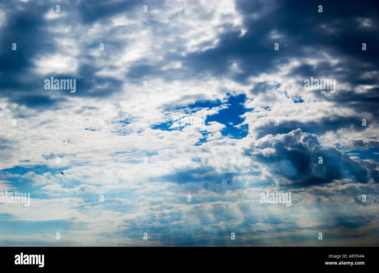 Stock Foto del cielo tempestoso con nuvole USA Foto Stock