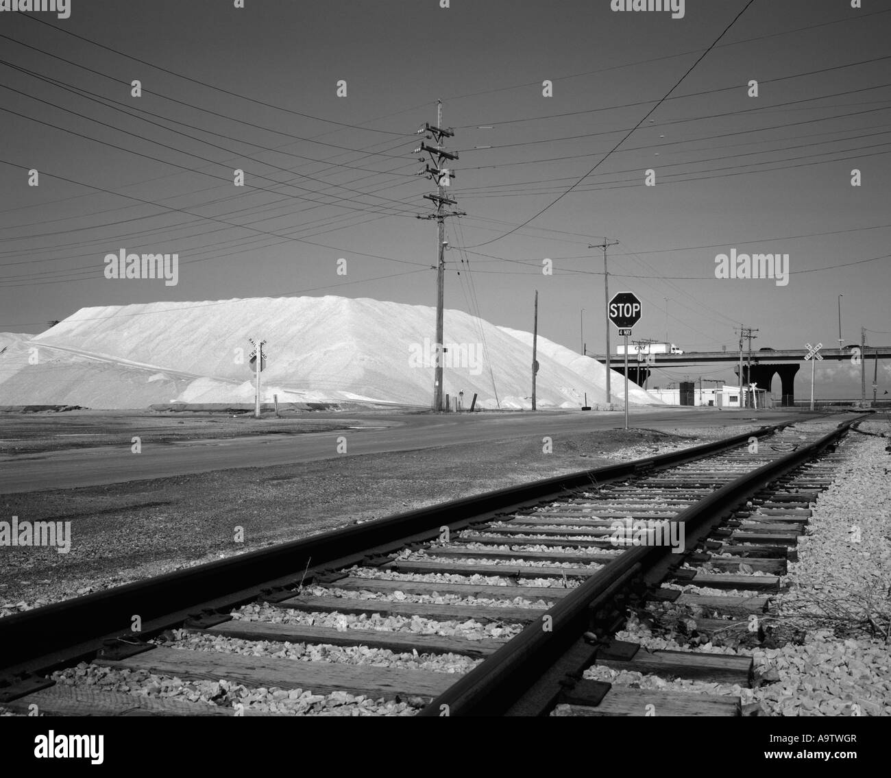 Un industriale piazzale di stoccaggio Foto Stock