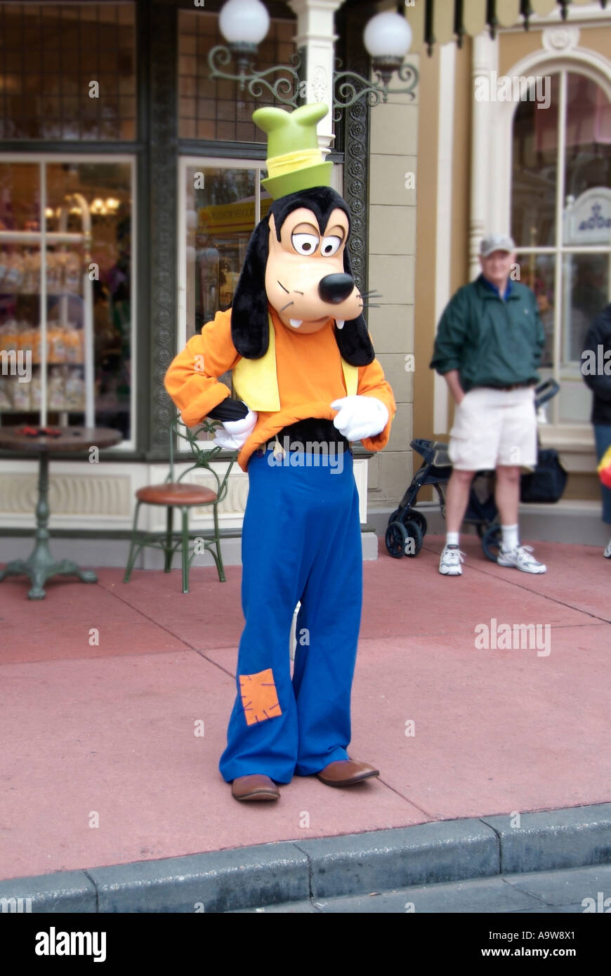 Pippo al Magic Kingdom a Walt Disney World Orlando Florida FL Foto Stock