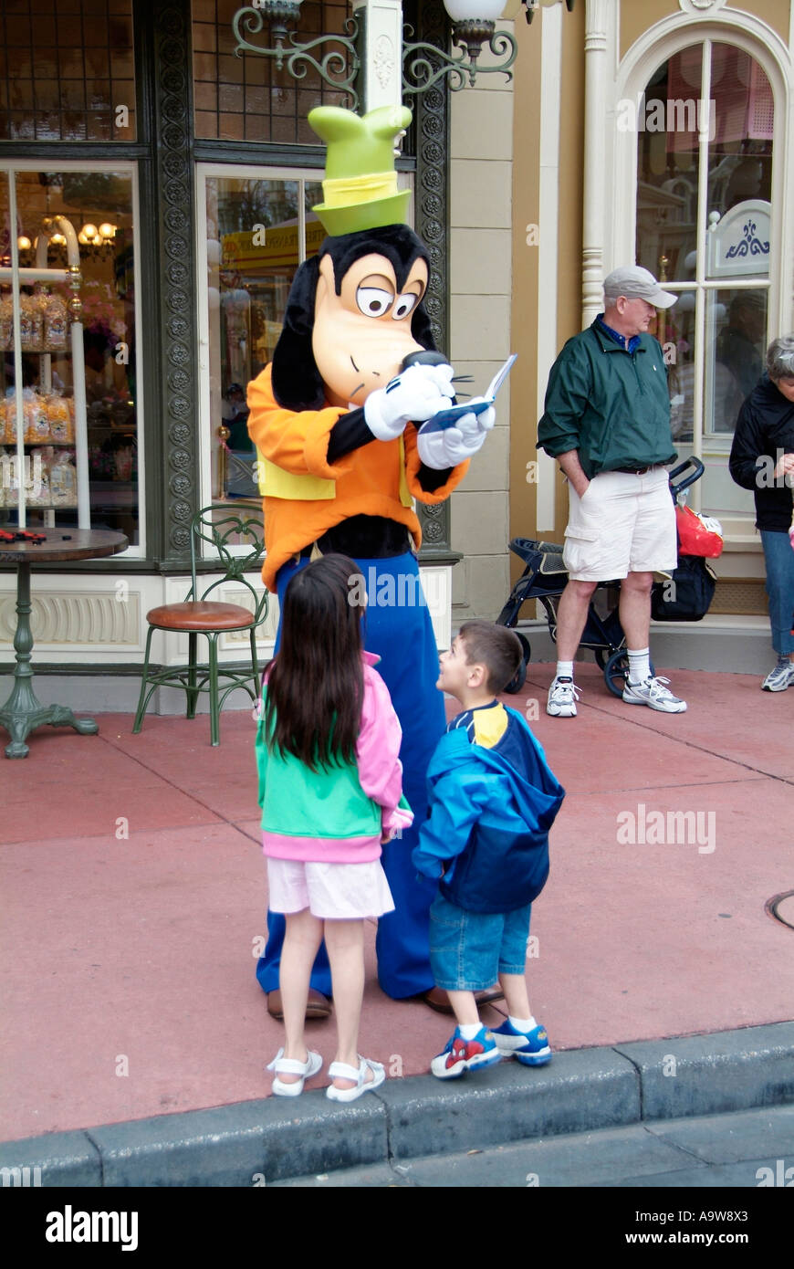 Pippo al Magic Kingdom a Walt Disney World Orlando Florida FL Foto Stock