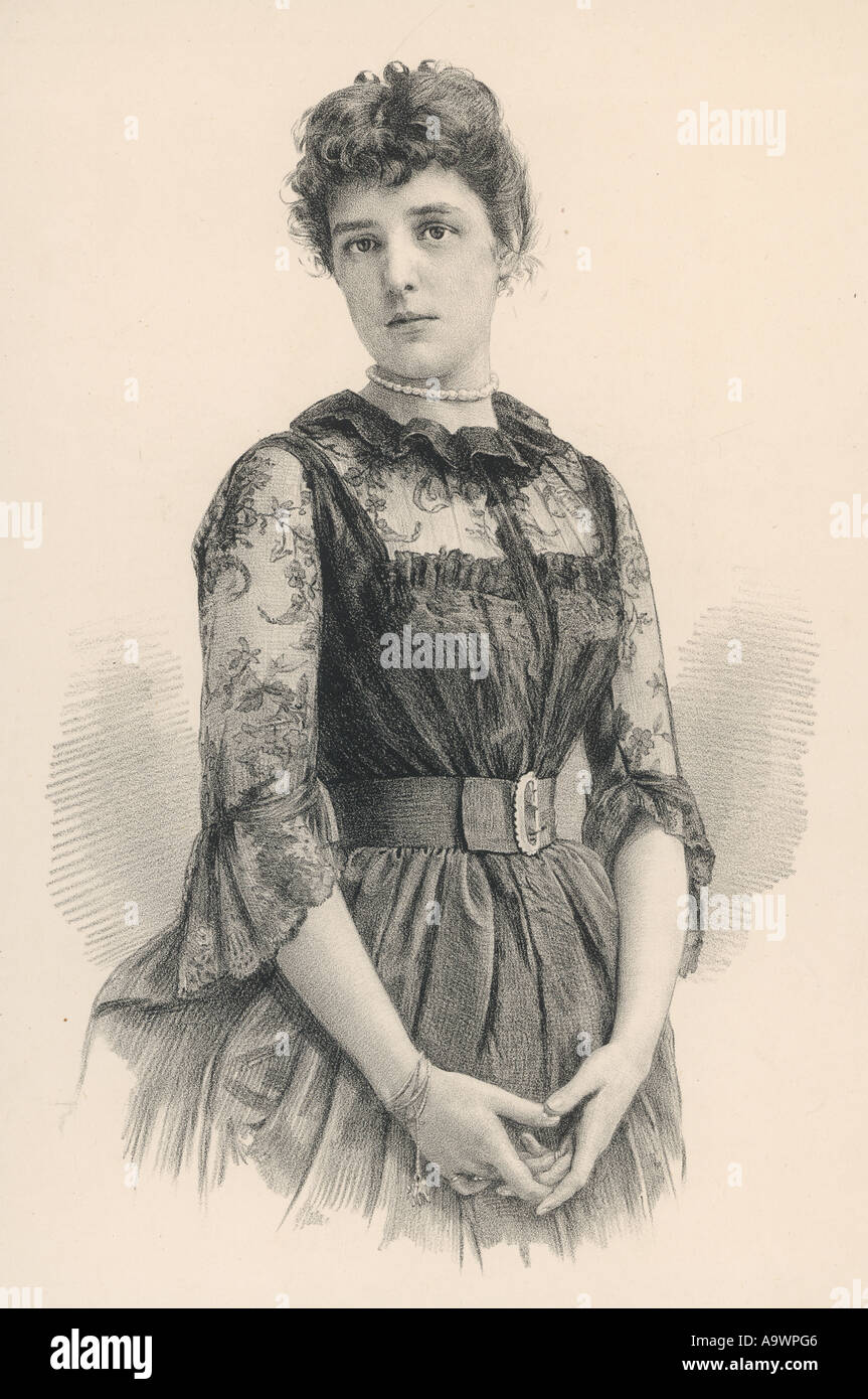 Jennie Churchill 1887 Foto Stock