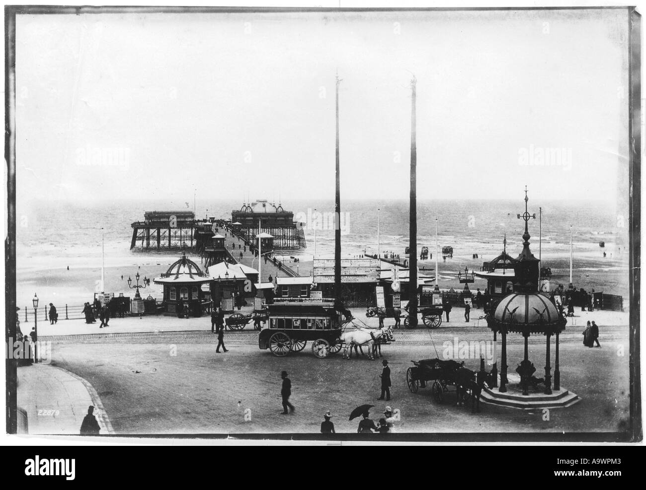 Pier di Blackpool Prom 1890 Foto Stock