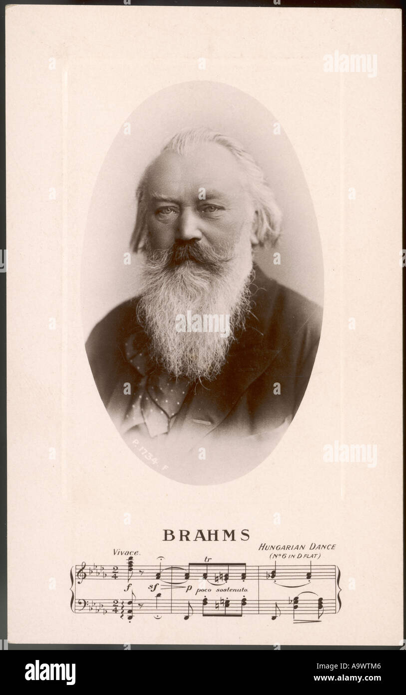 Brahms 1833 1897 Foto Stock
