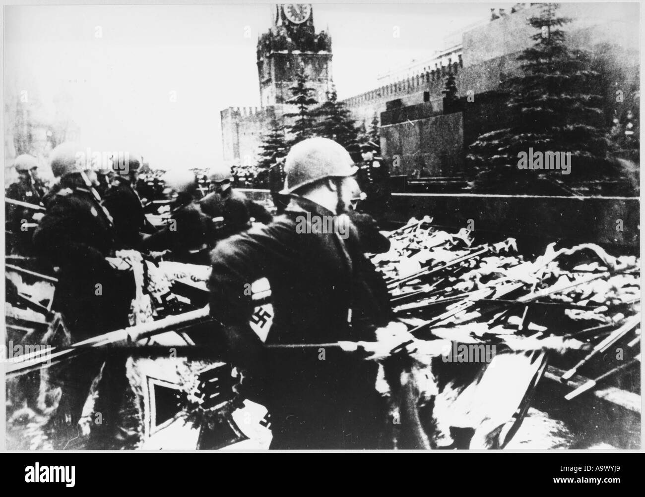 Trofei nazista Mosca Foto Stock